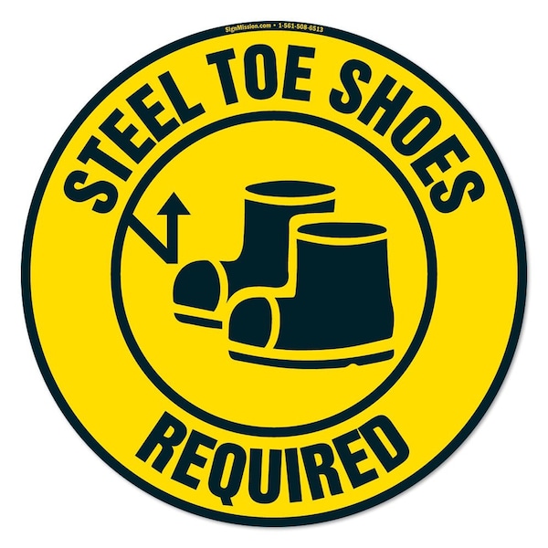 Steel Toe Shoes Required 16in Non-Slip Floor Marker, 12PK, 16 in L, 16 in H, FD-2-C-16-12PK-99884